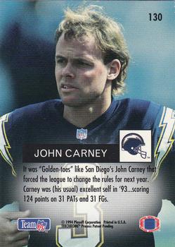1994 Playoff #130 John Carney Back