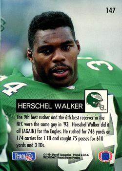 1994 Playoff #147 Herschel Walker Back