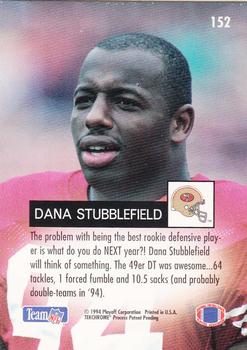 1994 Playoff #152 Dana Stubblefield Back