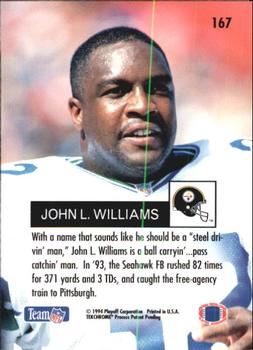 1994 Playoff #167 John L. Williams Back