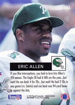 1994 Playoff #183 Eric Allen Back
