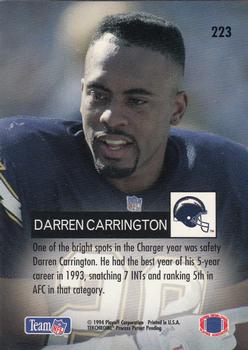 1994 Playoff #223 Darren Carrington Back