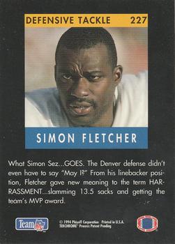 1994 Playoff #227 Simon Fletcher Back