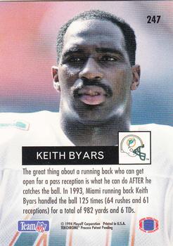 1994 Playoff #247 Keith Byars Back