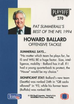 1994 Playoff #270 Howard Ballard Back