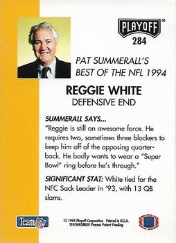 1994 Playoff #284 Reggie White Back