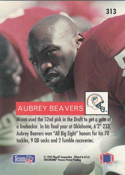 1994 Playoff #313 Aubrey Beavers Back
