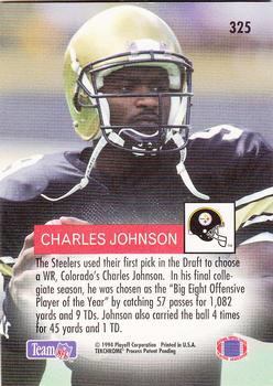 1994 Playoff #325 Charles Johnson Back