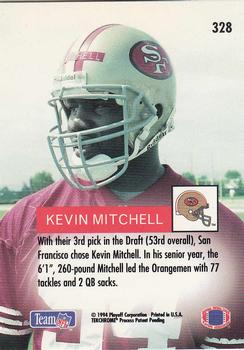 1994 Playoff #328 Kevin Mitchell Back