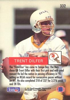 1994 Playoff #332 Trent Dilfer Back