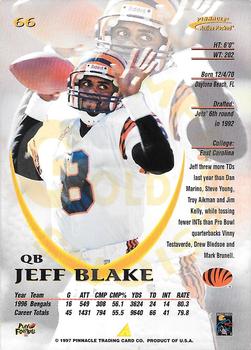 1997 Action Packed - Gold Impressions #66 Jeff Blake Back
