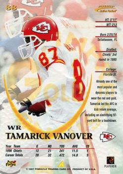 1997 Action Packed - Gold Impressions #88 Tamarick Vanover Back