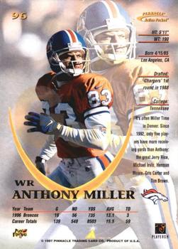 1997 Action Packed - Gold Impressions #96 Anthony Miller Back