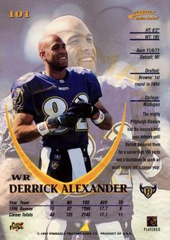 1997 Action Packed - Gold Impressions #101 Derrick Alexander Back