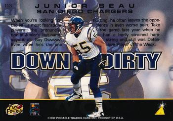 1997 Action Packed - Gold Impressions #113 Junior Seau Back