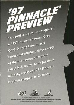 1997 Action Packed - Pinnacle Scoring Core Preview #10 Michael Irvin Back