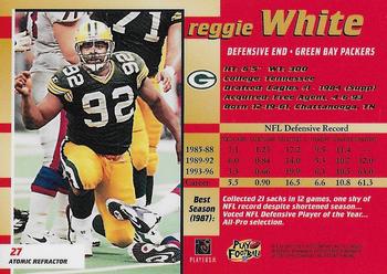 1997 Bowman's Best - Atomic Refractors #27 Reggie White Back