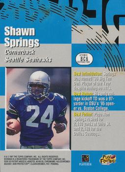 1997 Bowman's Best - Cuts Atomic Refractors #BC6 Shawn Springs Back