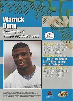 1997 Bowman's Best - Cuts Atomic Refractors #BC7 Warrick Dunn Back