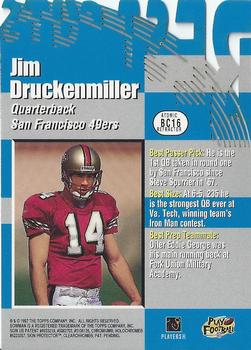 1997 Bowman's Best - Cuts Atomic Refractors #BC16 Jim Druckenmiller Back