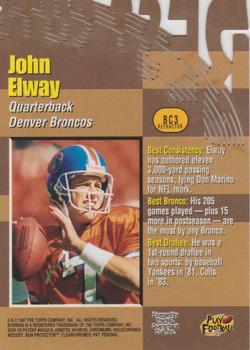 1997 Bowman's Best - Cuts Refractors #BC3 John Elway Back