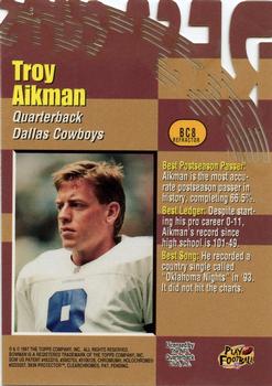 1997 Bowman's Best - Cuts Refractors #BC8 Troy Aikman Back