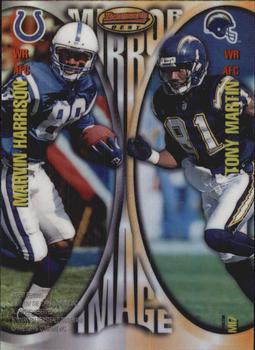 1997 Bowman's Best - Mirror Images Refractors #MI7 Jerry Rice / Isaac Bruce / Tony Martin / Marvin Harrison Back