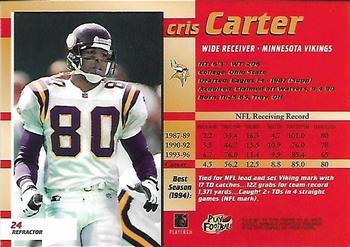 1997 Bowman's Best - Refractors #24 Cris Carter Back