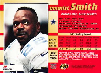 1997 Bowman's Best - Refractors #30 Emmitt Smith Back