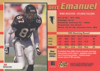 1997 Bowman's Best - Refractors #56 Bert Emanuel Back