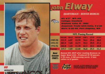 1997 Bowman's Best - Refractors #60 John Elway Back