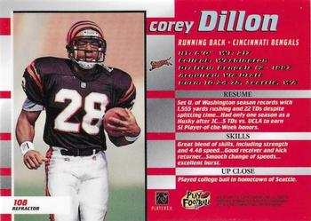 1997 Bowman's Best - Refractors #108 Corey Dillon Back