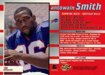 1997 Bowman's Best - Refractors #113 Antowain Smith Back