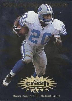 1997 Collector's Choice - You Crash the Game Enhanced Exchange #CR21 Barry Sanders Front