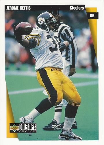1997 Collector's Choice - Jumbos 5x7 #4 Jerome Bettis Front