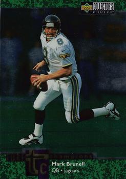 1997 Collector's Choice - Turf Champions 3x5 #TC65 Mark Brunell Front