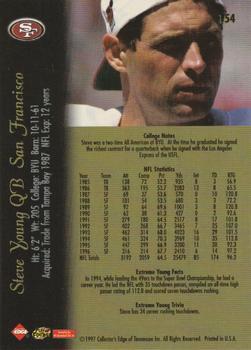 1997 Collector's Edge Extreme - 50-Point #154 Steve Young Back