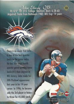 1997 Collector's Edge Extreme - Game Gear Quads #10 John Elway Back