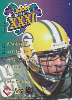 1997 Collector's Edge Masters - Packers Super Bowl XXXI #4 Dorsey Levens Back