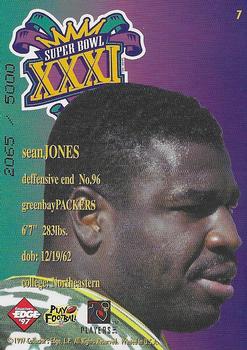 1997 Collector's Edge Masters - Packers Super Bowl XXXI #7 Sean Jones Back