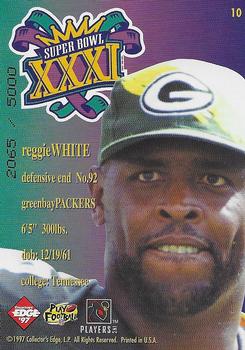 1997 Collector's Edge Masters - Packers Super Bowl XXXI #10 Reggie White Back