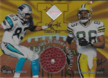 1997 Collector's Edge Masters - Playoff Game Ball Diamond #19 Mark Carrier / Antonio Freeman Front