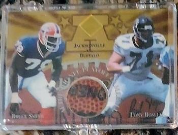 1997 Collector's Edge Masters - Playoff Game Ball Gold Logo #2 Tony Boselli / Bruce Smith Front