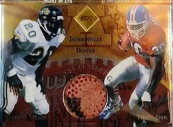 1997 Collector's Edge Masters - Playoff Game Ball Gold Logo #5 Natrone Means / Terrell Davis Front
