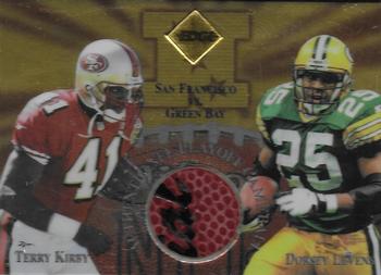 1997 Collector's Edge Masters - Playoff Game Ball Gold Logo #13 Dorsey Levens / Terry Kirby Front