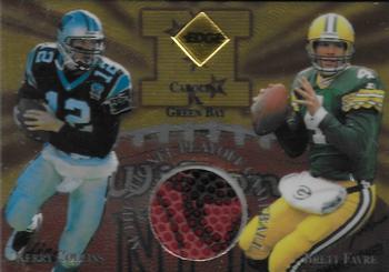 1997 Collector's Edge Masters - Playoff Game Ball Gold Logo #18 Kerry Collins / Brett Favre Front