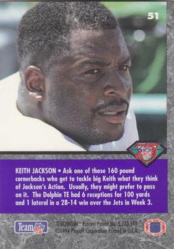 1994 Playoff Contenders #51 Keith Jackson Back