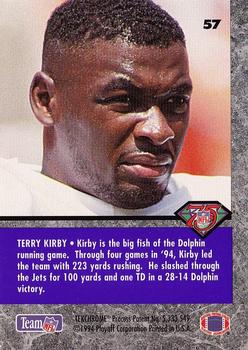 1994 Playoff Contenders #57 Terry Kirby Back