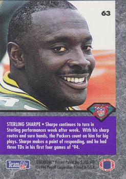 1994 Playoff Contenders #63 Sterling Sharpe Back