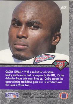 1994 Playoff Contenders #67 Qadry Ismail Back
